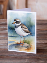 Load image into Gallery viewer, Semipalmated Plover Bird Greeting Cards Pack of 8