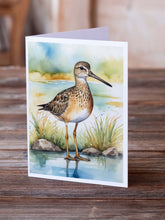 Load image into Gallery viewer, Short-billed Dowitcher Bird Greeting Cards Pack of 8