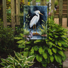 Load image into Gallery viewer, Snowy Egret Bird Garden Flag