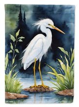 Load image into Gallery viewer, Snowy Egret Bird Garden Flag