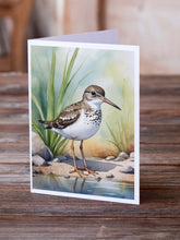 Load image into Gallery viewer, Spotted Sandpiper Bird Greeting Cards Pack of 8