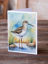 Load image into Gallery viewer, Stilt Sandpiper Bird Greeting Cards Pack of 8