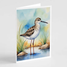 Load image into Gallery viewer, Stilt Sandpiper Bird Greeting Cards Pack of 8