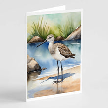 Load image into Gallery viewer, Willet Bird Greeting Cards Pack of 8