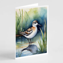 Load image into Gallery viewer, Wilson's Phalarope Bird Greeting Cards Pack of 8