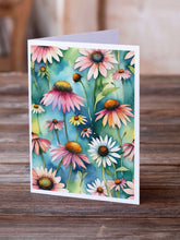 Load image into Gallery viewer, Coneflowers Greeting Cards Pack of 8