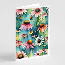 Load image into Gallery viewer, Coneflowers Greeting Cards Pack of 8