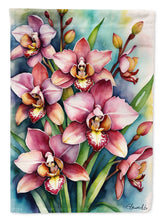 Load image into Gallery viewer, Cymbidium Orchids Garden Flag