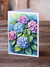 Load image into Gallery viewer, Hydrangeas Greeting Cards Pack of 8