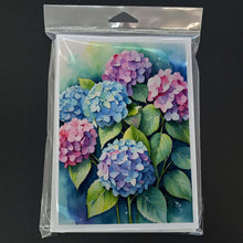 Load image into Gallery viewer, Hydrangeas Greeting Cards Pack of 8