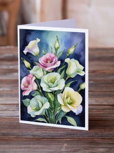 Load image into Gallery viewer, Lisianthus Flowers Greeting Cards Pack of 8