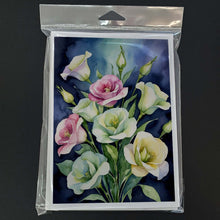 Load image into Gallery viewer, Lisianthus Flowers Greeting Cards Pack of 8