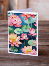 Load image into Gallery viewer, Lotus Flowers Greeting Cards Pack of 8