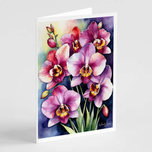 Load image into Gallery viewer, Miltoniopsis Orchids Greeting Cards Pack of 8