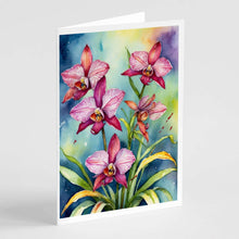 Load image into Gallery viewer, Orchids Greeting Cards Pack of 8