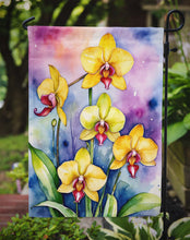 Load image into Gallery viewer, Paphiopedilum Orchids Garden Flag