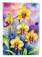 Load image into Gallery viewer, Paphiopedilum Orchids Garden Flag
