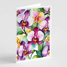Load image into Gallery viewer, Phalaenopsis Orchids Greeting Cards Pack of 8