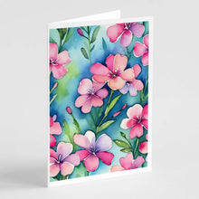 Load image into Gallery viewer, Phlox Flowers Greeting Cards Pack of 8