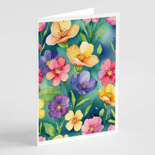 Load image into Gallery viewer, Stock, or Gillyflower Flowers Greeting Cards Pack of 8