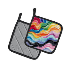 Load image into Gallery viewer, Progress Pride Waves of Unity Pair of Pot Holders
