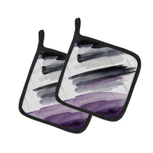 Load image into Gallery viewer, Asexual Pride Pair of Pot Holders