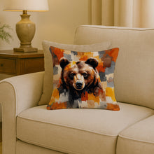 Load image into Gallery viewer, Bear Uniquely Bear Pride Throw Pillow