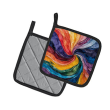 Load image into Gallery viewer, Gay Mosaic of Pride Pair of Pot Holders