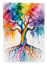 Load image into Gallery viewer, Rooted in Gay Pride Garden Flag