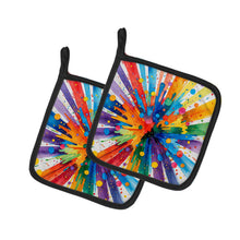 Load image into Gallery viewer, Gay Pride Joy as Resistance Pair of Pot Holders