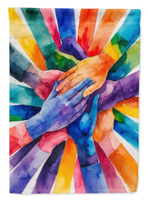 Load image into Gallery viewer, Together, Stronger Pride Garden Flag