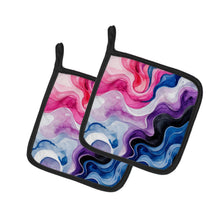 Load image into Gallery viewer, Genderfluid Pride Pair of Pot Holders
