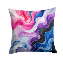 Load image into Gallery viewer, Genderfluid Pride Throw Pillow