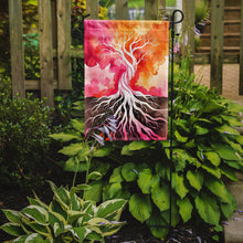 Load image into Gallery viewer, Rooted in Lesbian Pride Garden Flag