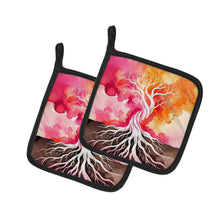 Load image into Gallery viewer, Rooted in Lesbian Pride Pair of Pot Holders