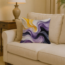 Load image into Gallery viewer, Nonbinary Pride Throw Pillow