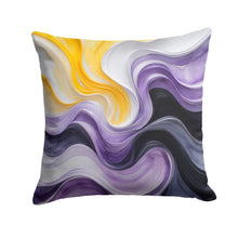 Load image into Gallery viewer, Nonbinary Pride Throw Pillow