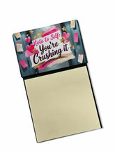 Load image into Gallery viewer, Note to Self You're Crushing It Funny Sticky Note Holder