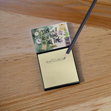 Load image into Gallery viewer, Stick With It Great Things Take Time Funny Sticky Note Holder
