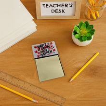 Load image into Gallery viewer, Write It Down Make It Happen Funny Sticky Note Holder