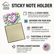 Load image into Gallery viewer, Charge Nurse Vibes Sticky Note Holder – Funny Nursing Desk Accessory, Made in USA