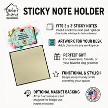 Load image into Gallery viewer, I have a master’s Sticky Note Holder – Funny Nursing Desk Accessory, Made in USA