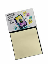 Load image into Gallery viewer, Running on low battery Sticky Note Holder – Funny Nursing Desk Accessory, Made in USA