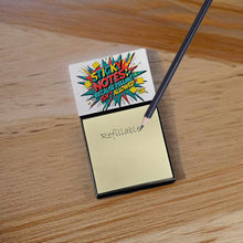 Load image into Gallery viewer, Because yelling isn’t allowed Sticky Note Holder – Funny Nursing Desk Accessory, Made in USA