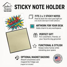 Load image into Gallery viewer, Because yelling isn’t allowed Sticky Note Holder – Funny Nursing Desk Accessory, Made in USA