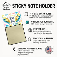 Load image into Gallery viewer, Don’t judge Sticky Note Holder – Funny Nursing Desk Accessory, Made in USA