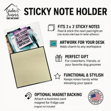 Load image into Gallery viewer, Covering something important Sticky Note Holder – Funny Nursing Desk Accessory, Made in USA