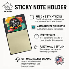 Load image into Gallery viewer, Best Teacher Ever Funny Sticky Note Holder for Teacher's Gift