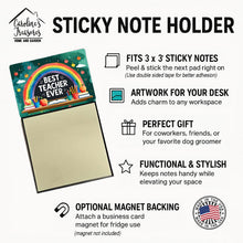 Load image into Gallery viewer, Best Teacher Ever Funny Sticky Note Holder for Teacher's Gift