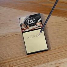 Load image into Gallery viewer, Favorite English Teacher Funny Sticky Note Holder for Teacher's Gift
